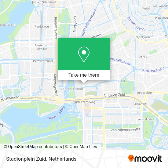 Stadionplein Zuid map
