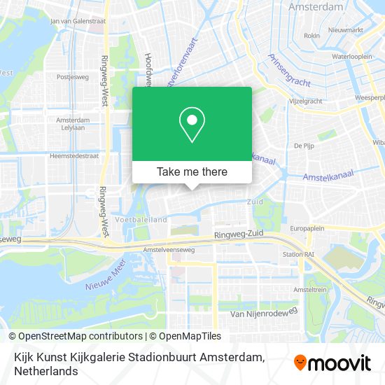 Kijk Kunst Kijkgalerie Stadionbuurt Amsterdam map