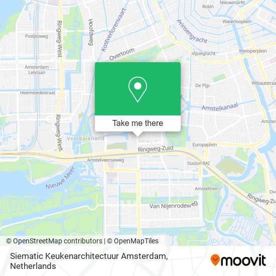 Siematic Keukenarchitectuur Amsterdam map