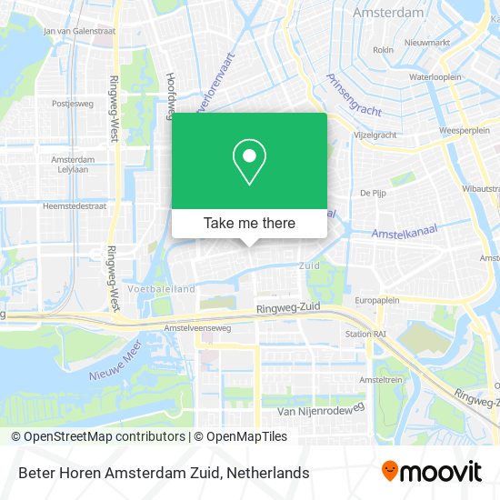 Beter Horen Amsterdam Zuid Karte