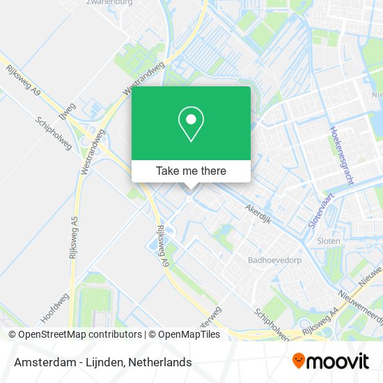 Amsterdam - Lijnden Karte