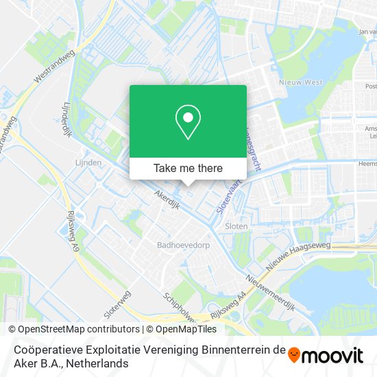 Coöperatieve Exploitatie Vereniging Binnenterrein de Aker B.A. map