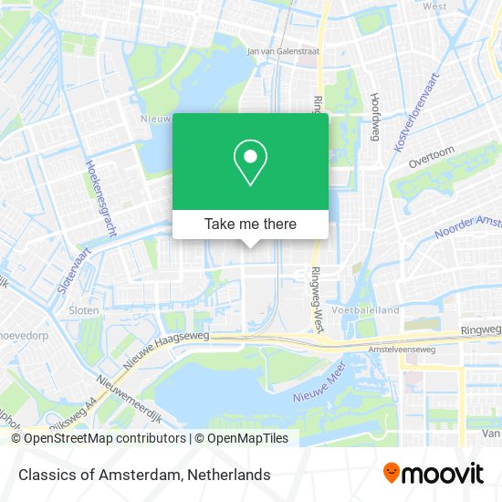 Classics of Amsterdam map