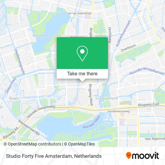 Studio Forty Five Amsterdam map