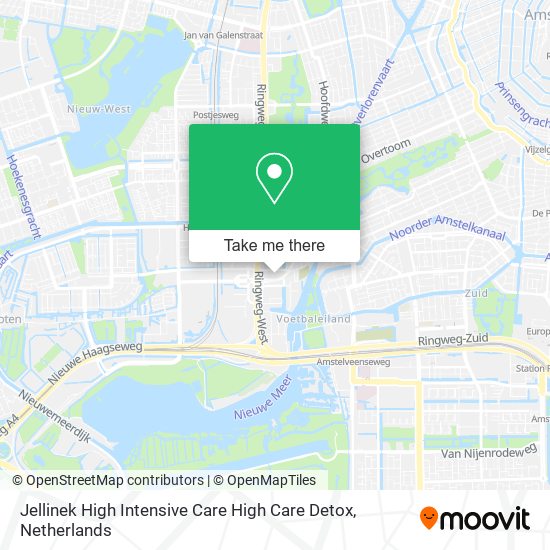 Jellinek High Intensive Care High Care Detox map