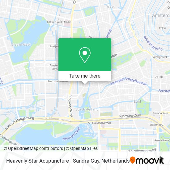 Heavenly Star Acupuncture - Sandra Guy map
