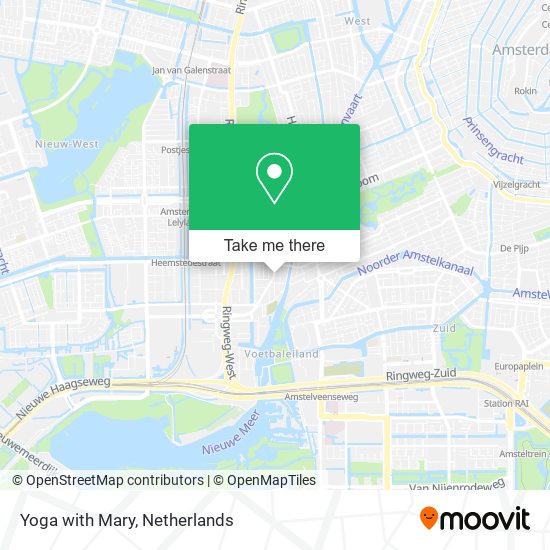 Yoga with Mary map