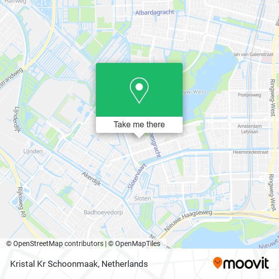 Kristal Kr Schoonmaak map