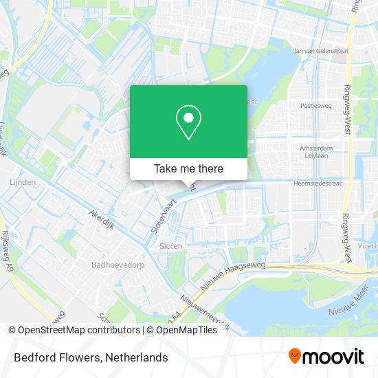 Bedford Flowers map