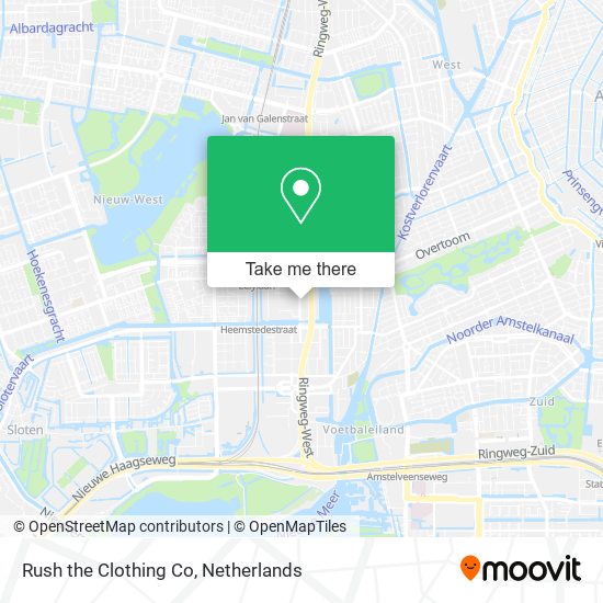 Rush the Clothing Co map