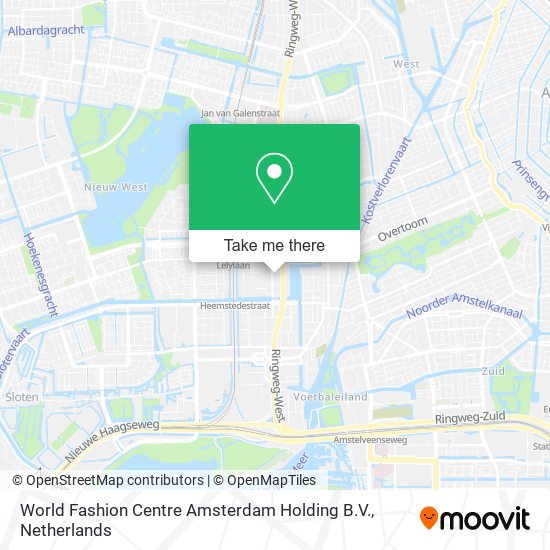 World Fashion Centre Amsterdam Holding B.V. map