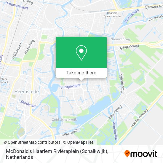 McDonald's Haarlem Rivièraplein (Schalkwijk) Karte