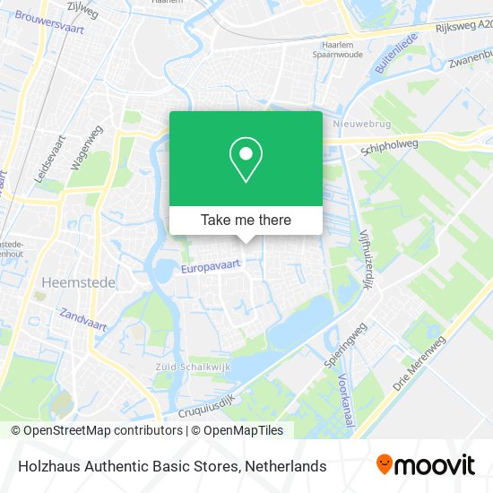 Holzhaus Authentic Basic Stores map