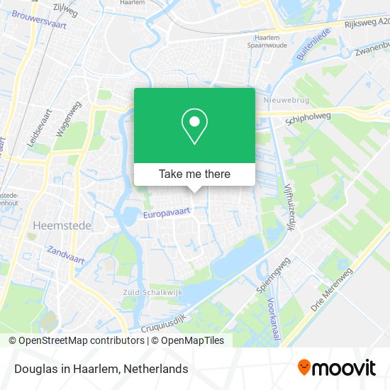 Douglas in Haarlem map