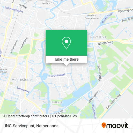 ING-Servicepunt map