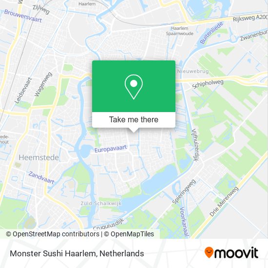 Monster Sushi Haarlem map