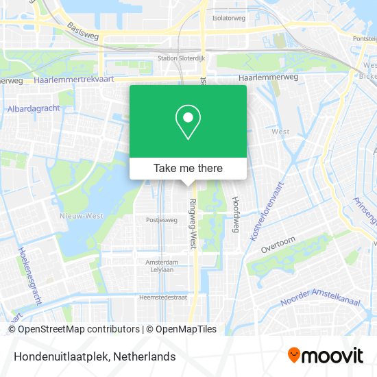 Hondenuitlaatplek map