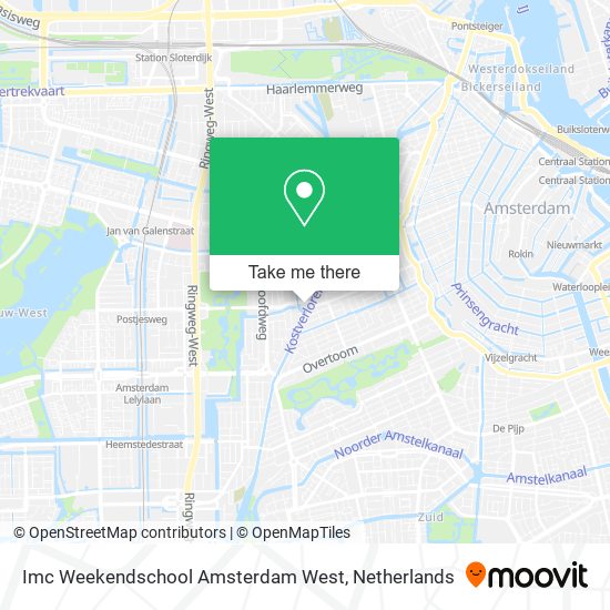 Imc Weekendschool Amsterdam West map