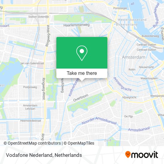 Vodafone Nederland map