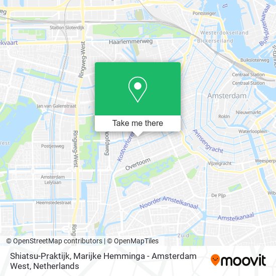 Shiatsu-Praktijk, Marijke Hemminga - Amsterdam West map