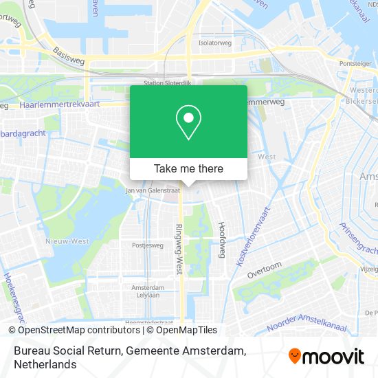 Bureau Social Return, Gemeente Amsterdam map