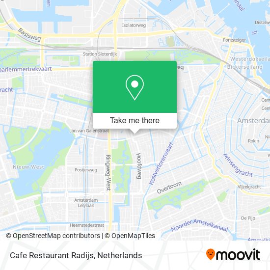 Cafe Restaurant Radijs map