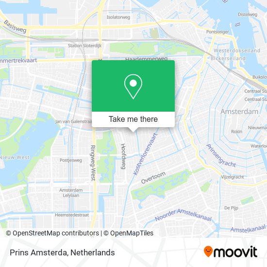 Prins Amsterda map