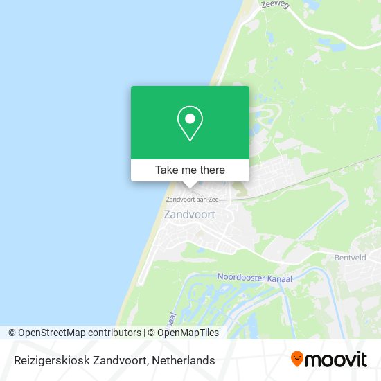 Reizigerskiosk Zandvoort map