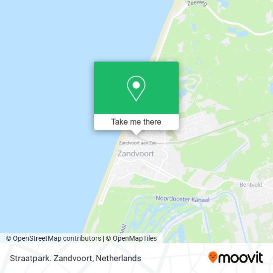 Straatpark. Zandvoort map