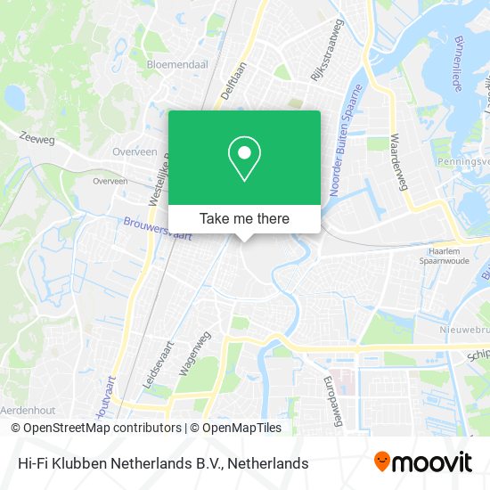 Hi-Fi Klubben Netherlands B.V. Karte