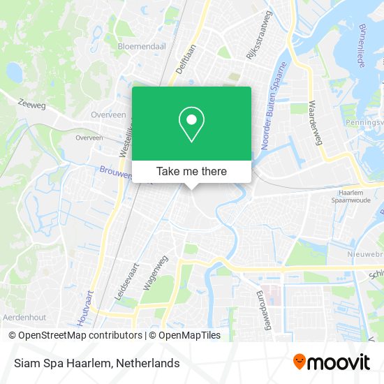 Siam Spa Haarlem map