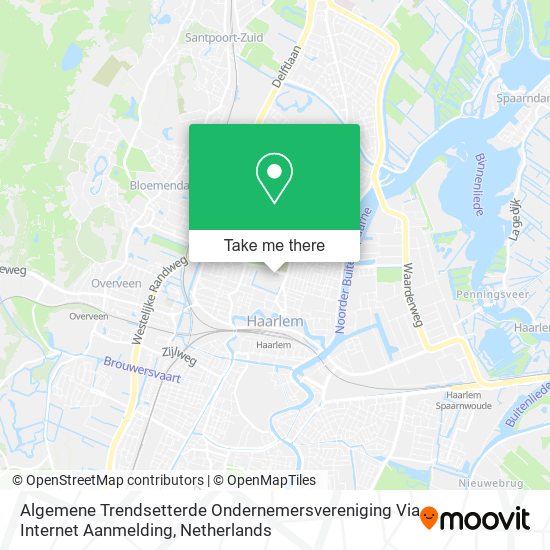 Algemene Trendsetterde Ondernemersvereniging Via Internet Aanmelding map