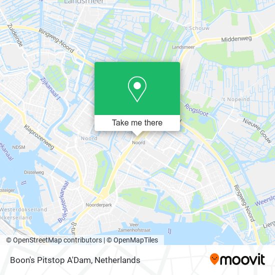 Boon's Pitstop A'Dam map