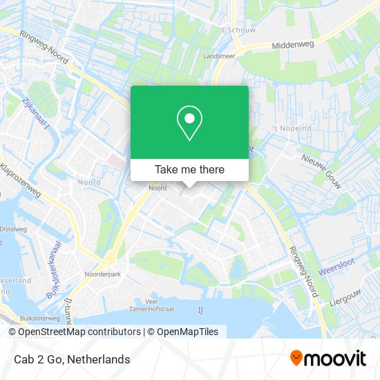 Cab 2 Go map