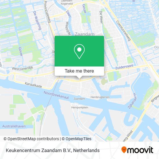 Keukencentrum Zaandam B.V. map