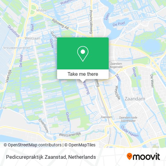 Pedicurepraktijk Zaanstad Karte