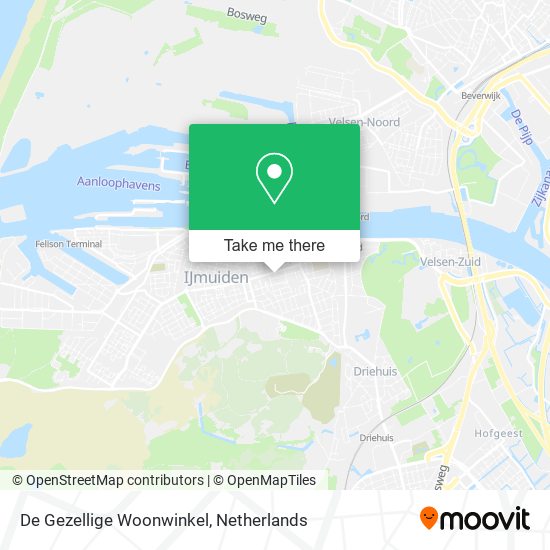 De Gezellige Woonwinkel map