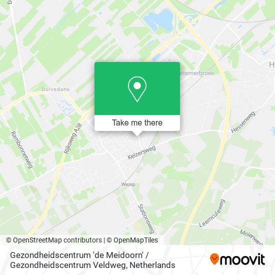 Gezondheidscentrum 'de Meidoorn' / Gezondheidscentrum Veldweg map