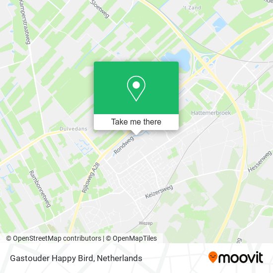 Gastouder Happy Bird map