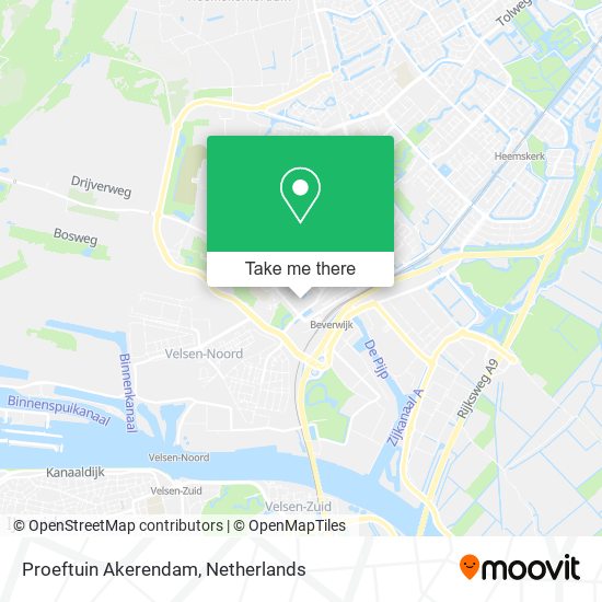 Proeftuin Akerendam map