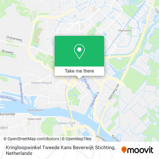 Kringloopwinkel Tweede Kans Beverwijk Stichting Karte