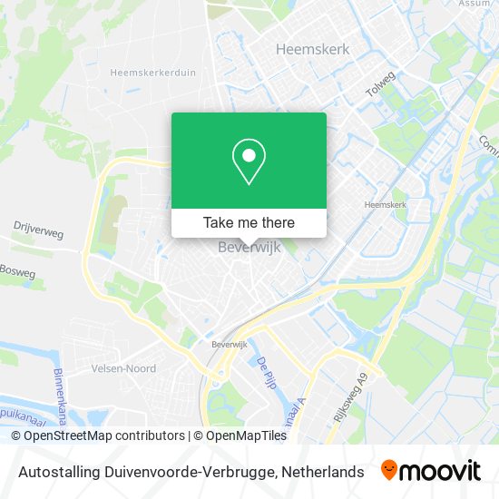 Autostalling Duivenvoorde-Verbrugge Karte