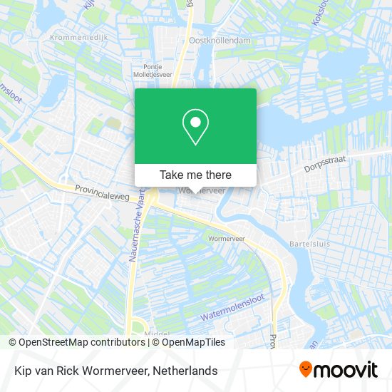 Kip van Rick Wormerveer map