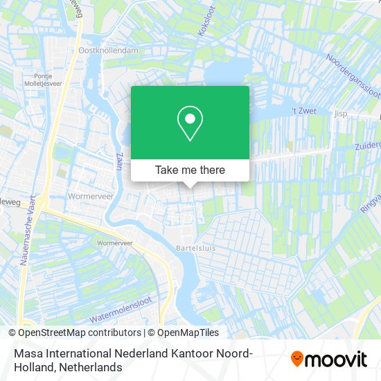 Masa International Nederland Kantoor Noord-Holland Karte