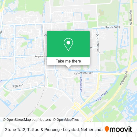 2tone Tat2, Tattoo & Piercing - Lelystad map