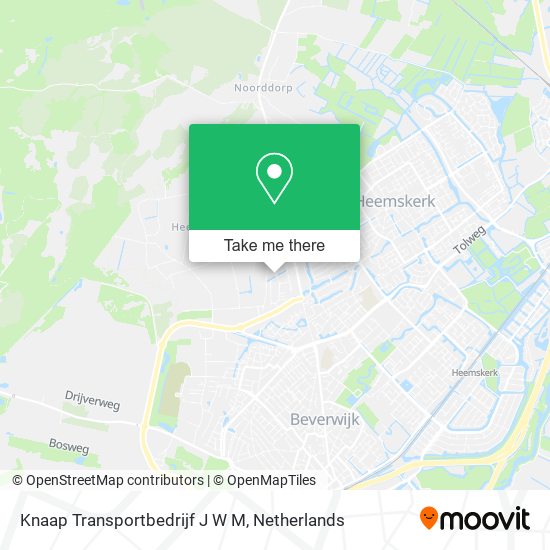 Knaap Transportbedrijf J W M map