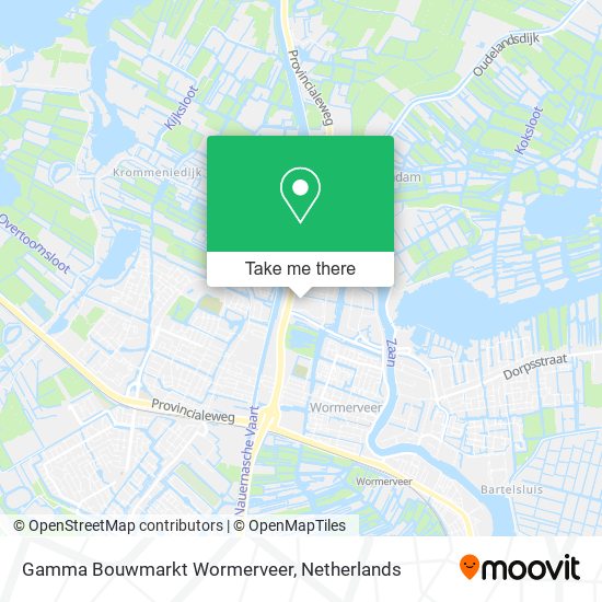 Gamma Bouwmarkt Wormerveer map