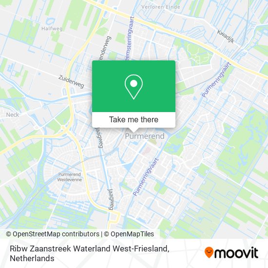 Ribw Zaanstreek Waterland West-Friesland map