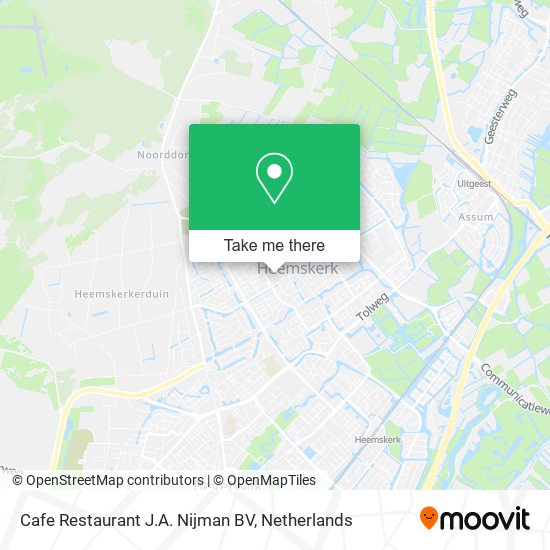 Cafe Restaurant J.A. Nijman BV map