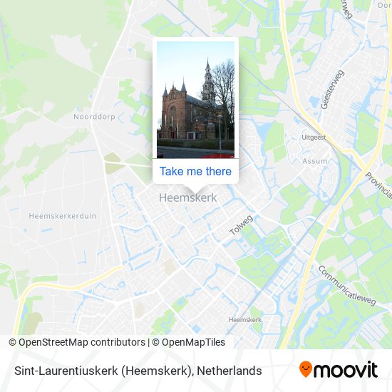 Sint-Laurentiuskerk (Heemskerk) Karte